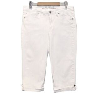 Gloria Vanderbilt Skimmer Capri Shorts All Around Slimming Effect Denim Womens 6